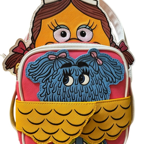 Loungefly McDonald’s Birdie the Early Bird Crossbuddies Crossbody Bag and Wallet - Picture 13 of 14